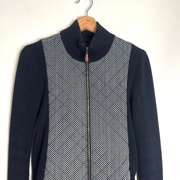 J.McLaughlin Quilted Knit wool silk cotton Jacket size small spring cute - Picture 2 of 9